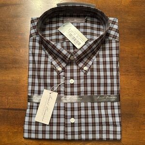 Daniel Cremieux plaid button down XXL NWT